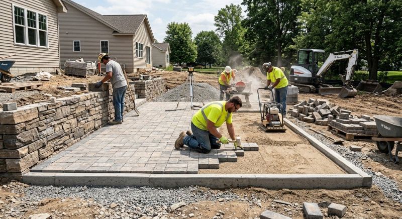 Paver Patio Construction in Boston, MA